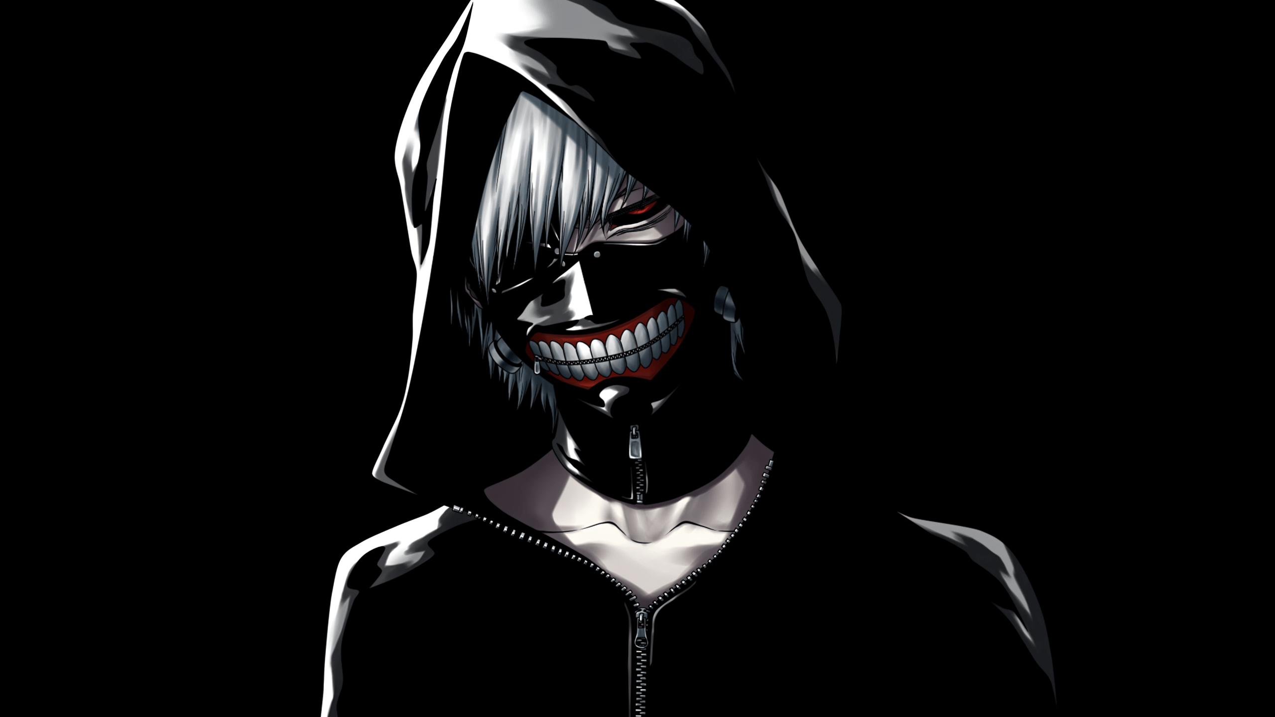 2560x1440 Ken Kaneki Wallpaper 4K, AMOLED, Tokyo Ghoul