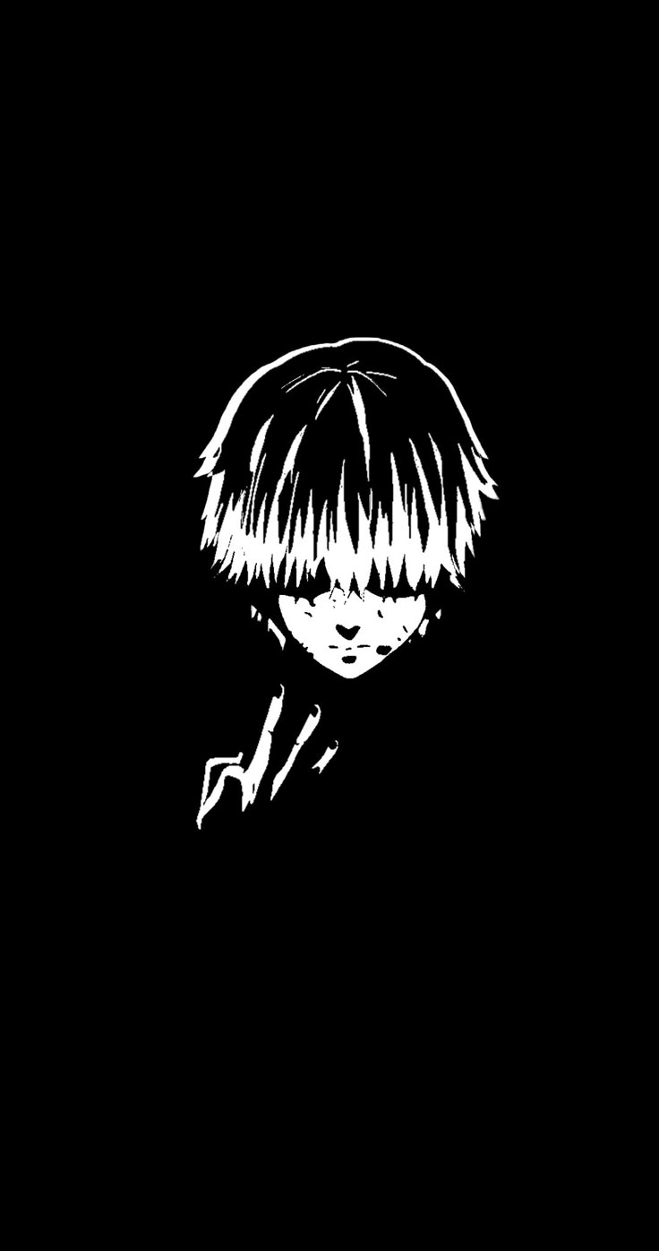 736x1396 Kaneki White and Black Wallpaper for Phone