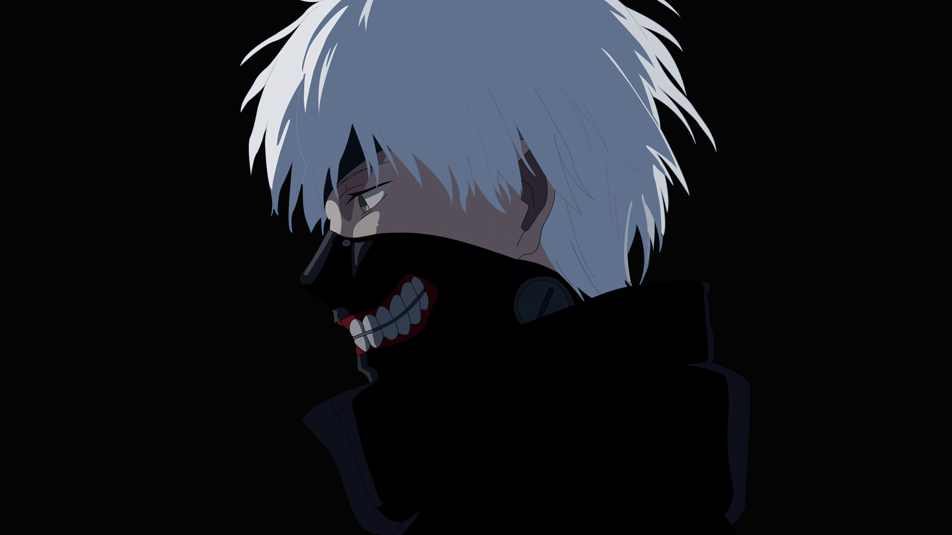 3840x2160 Ken Kaneki Wallpaper 4K, Minimalist, Tokyo Ghoul