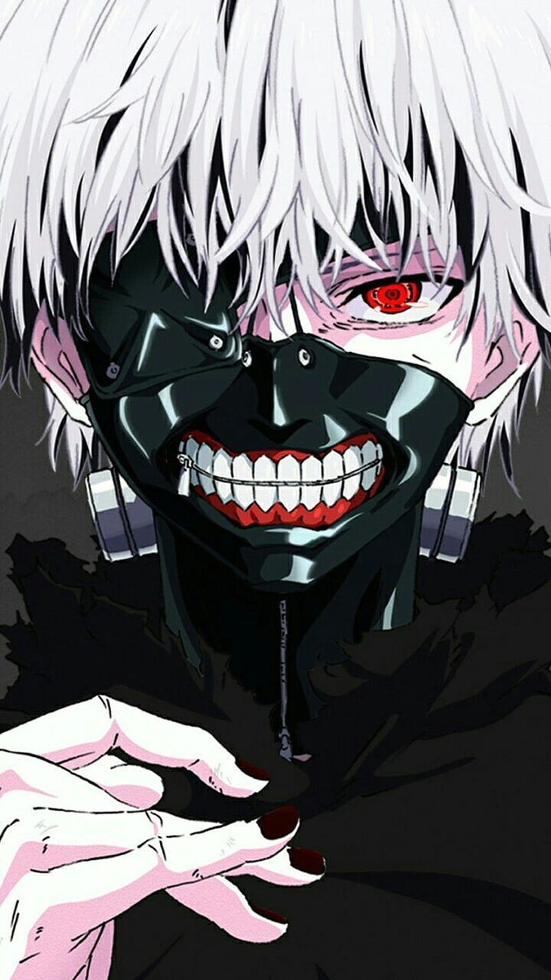 800x1422 Tokyo Ghoul, black, ghoul, kaneki, tokio ghoul, white, HD phone wallpaper