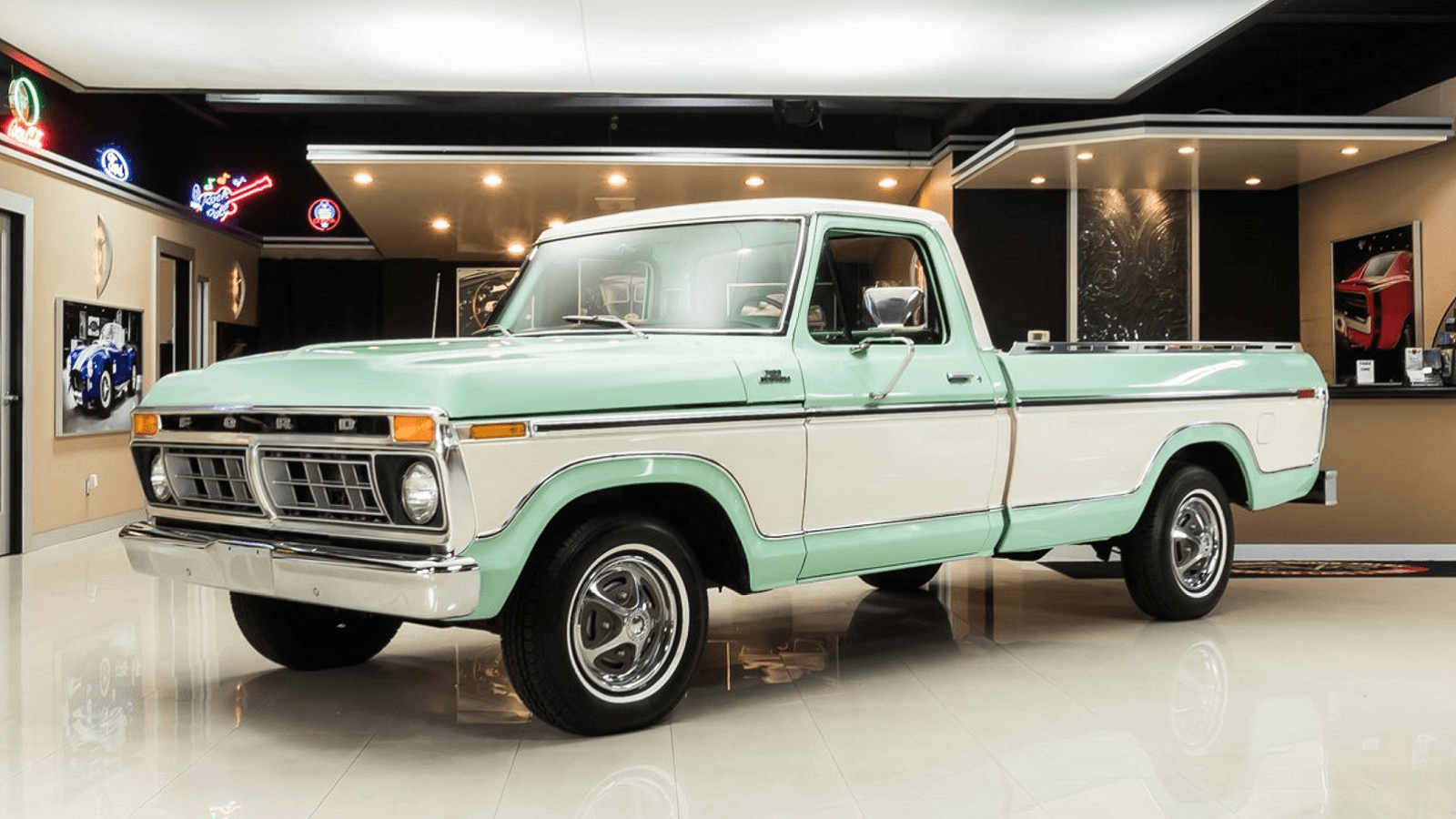 1600x900 Minty Green Ford F 100 Gives Us Goosebumps