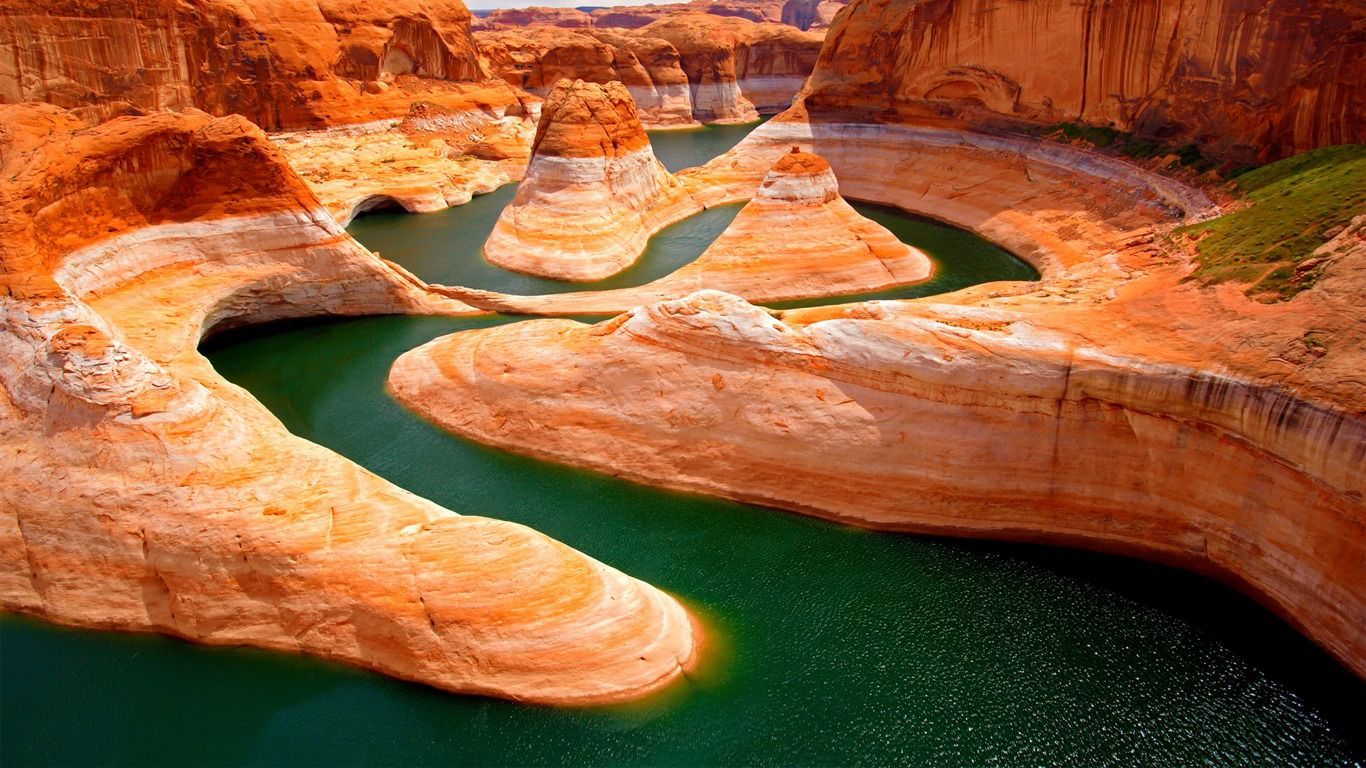 1366x768 Glen Canyon Utah USA Travel Nature HD Photo Wallpaper