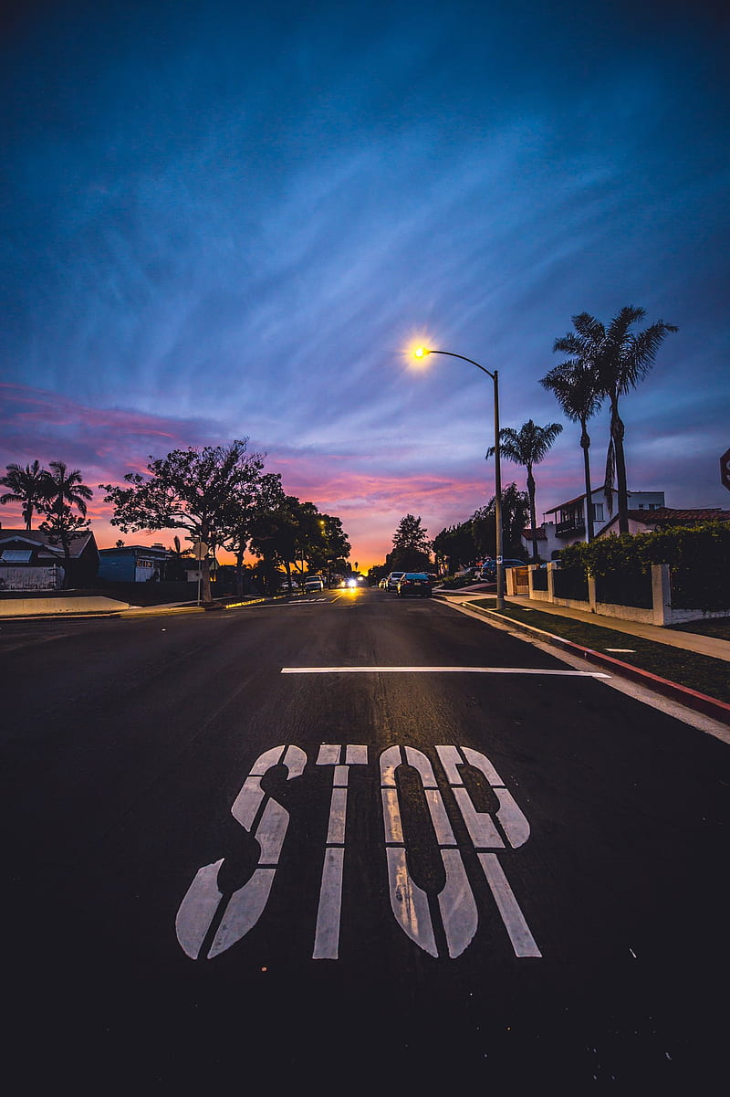 800x1201 Evening Vibes, california, travel, lights, usa earth, nature, sky, blue, HD phone wallpaper
