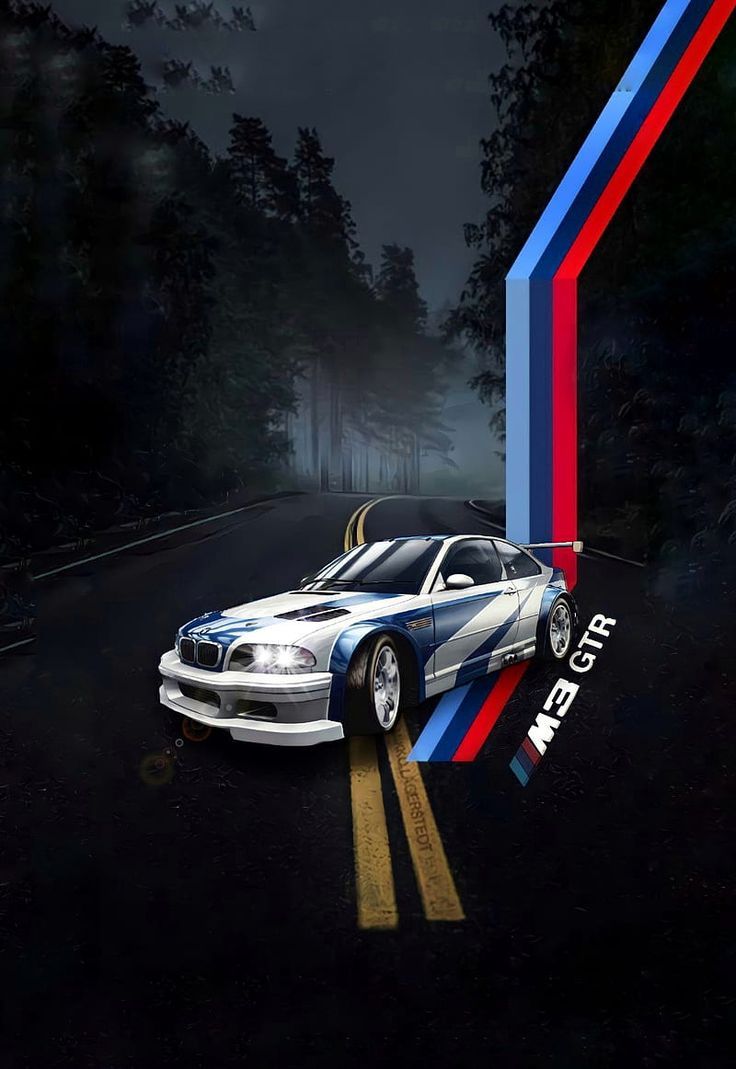 736x1069 BMW M3 E46 GTR MW, car, bmw m3 gtr, most wanted, vehicle, HD phone wallpaper