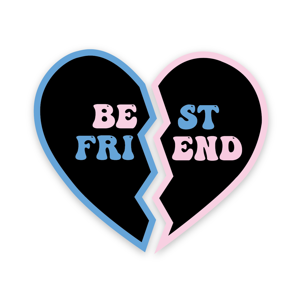 1275x1275 BFF Hearts Wallpaper