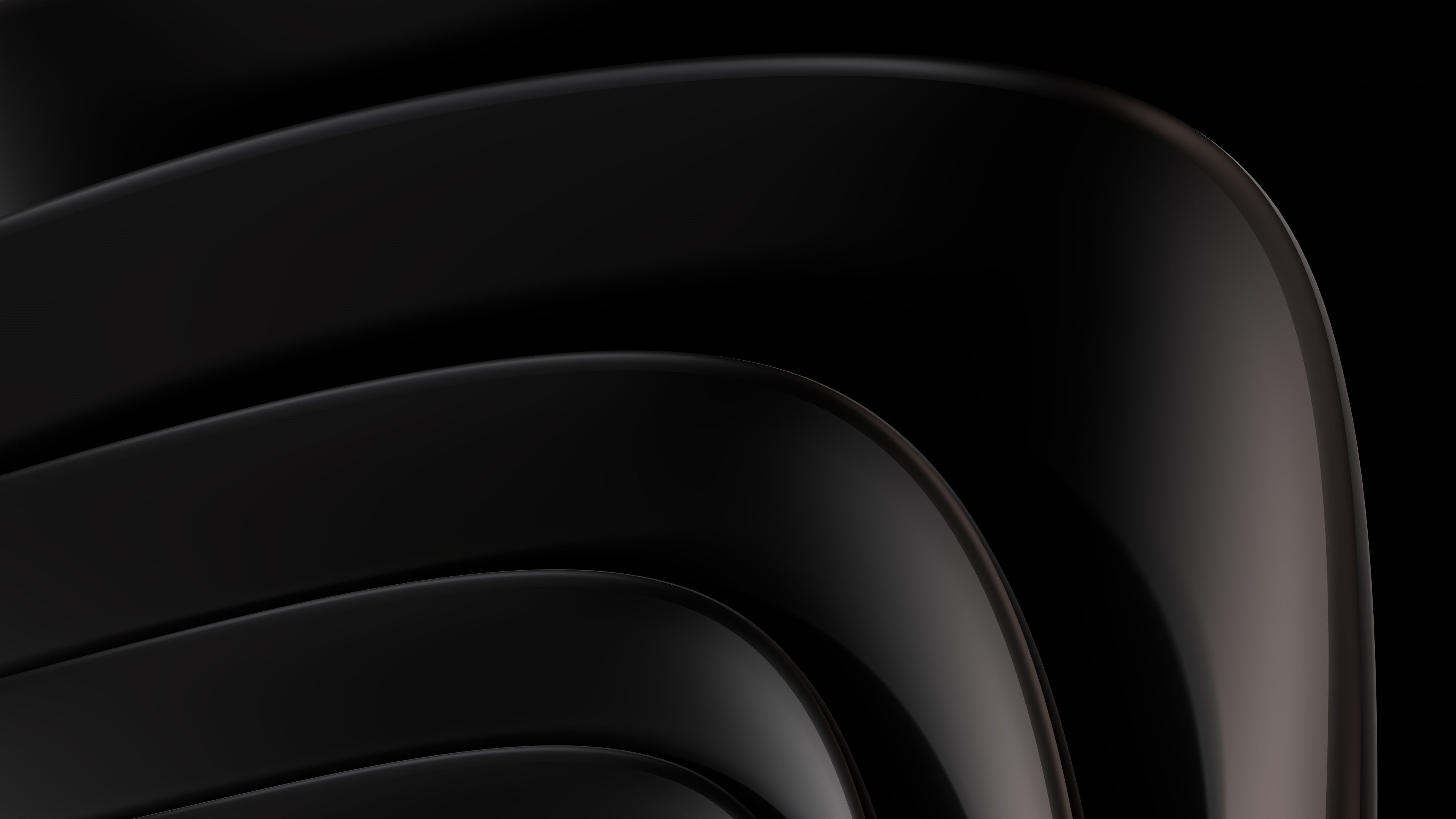 3840x2160 4K Ultra HD Abstract Black Elegance