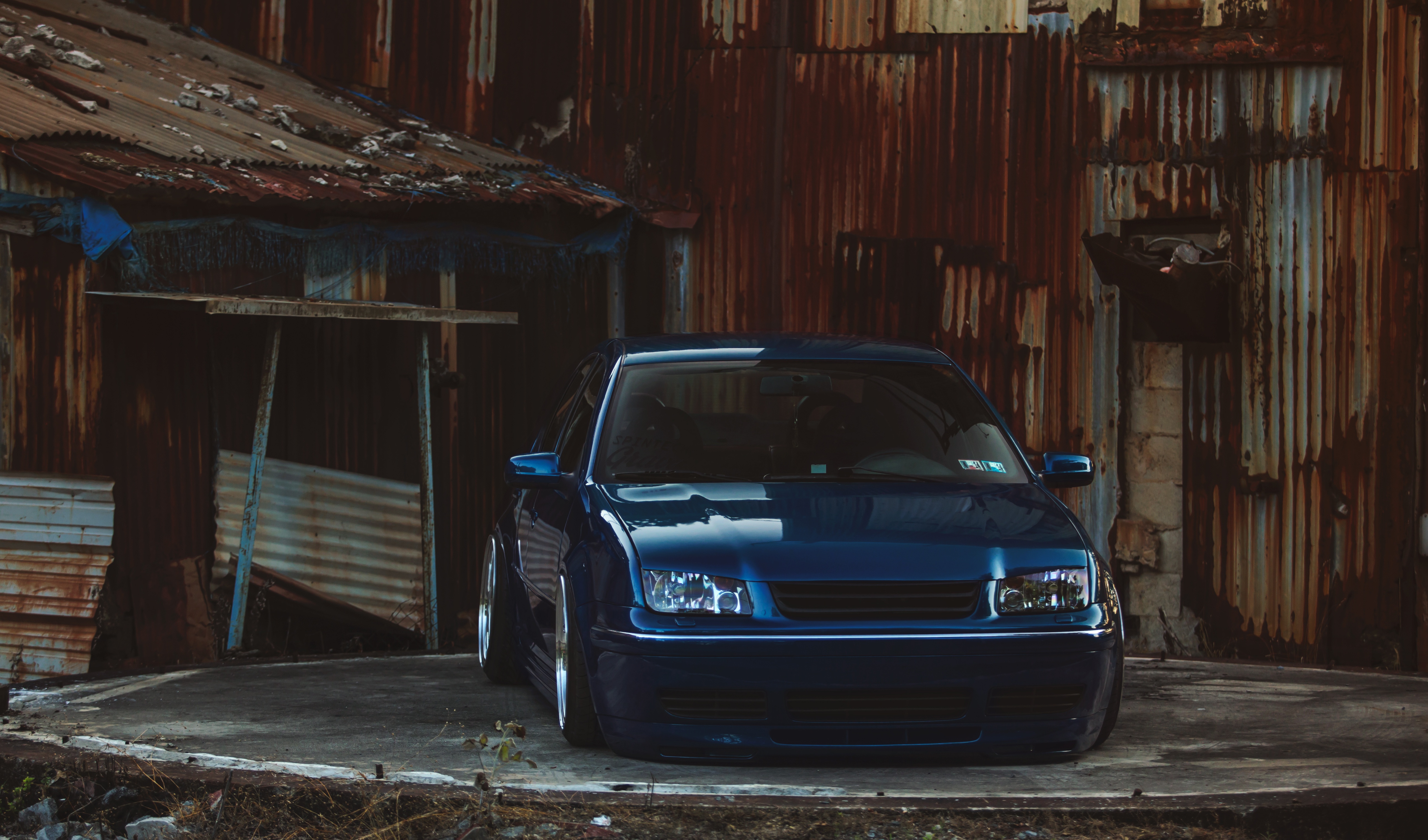 5167x3041 Wallpaper blue, tuning, Volkswagen, before, blue, Volkswagen, jetta, MK4 for mobile and desktop, section машины, resolution 5167x3041