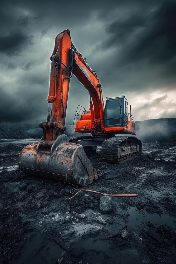 740x1110 Excavator HD Image