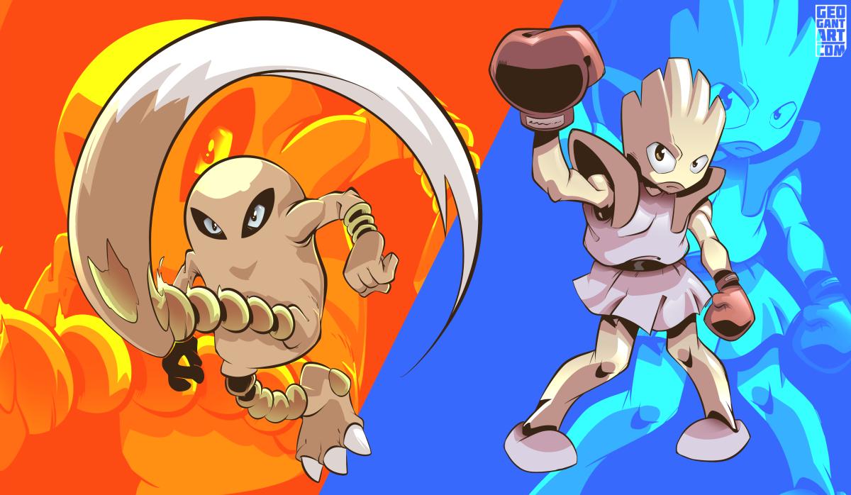 1200x698 Hitmonlee Vs Hitmonchan Wallpaper