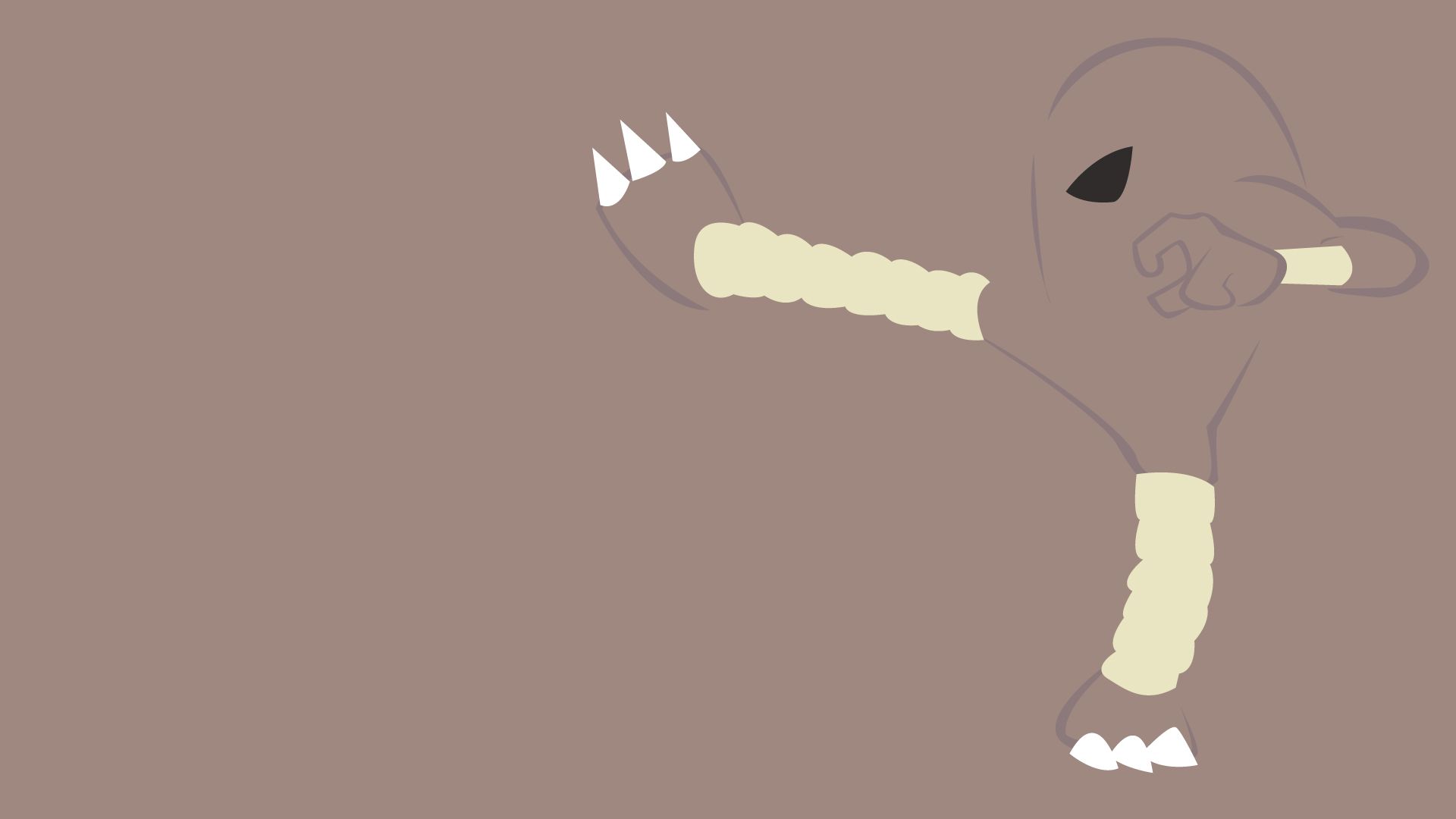 1920x1080 Download Minimalist Hitmonlee (Pokémon) Video Game Pokemon Minimalist Gaming HD Wallpaper