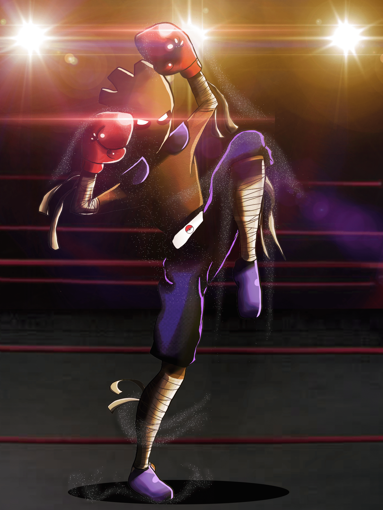 1500x2000 Hitmonchan & Hitmonlee = HitMuayThai by FlashStorm on Newgrounds