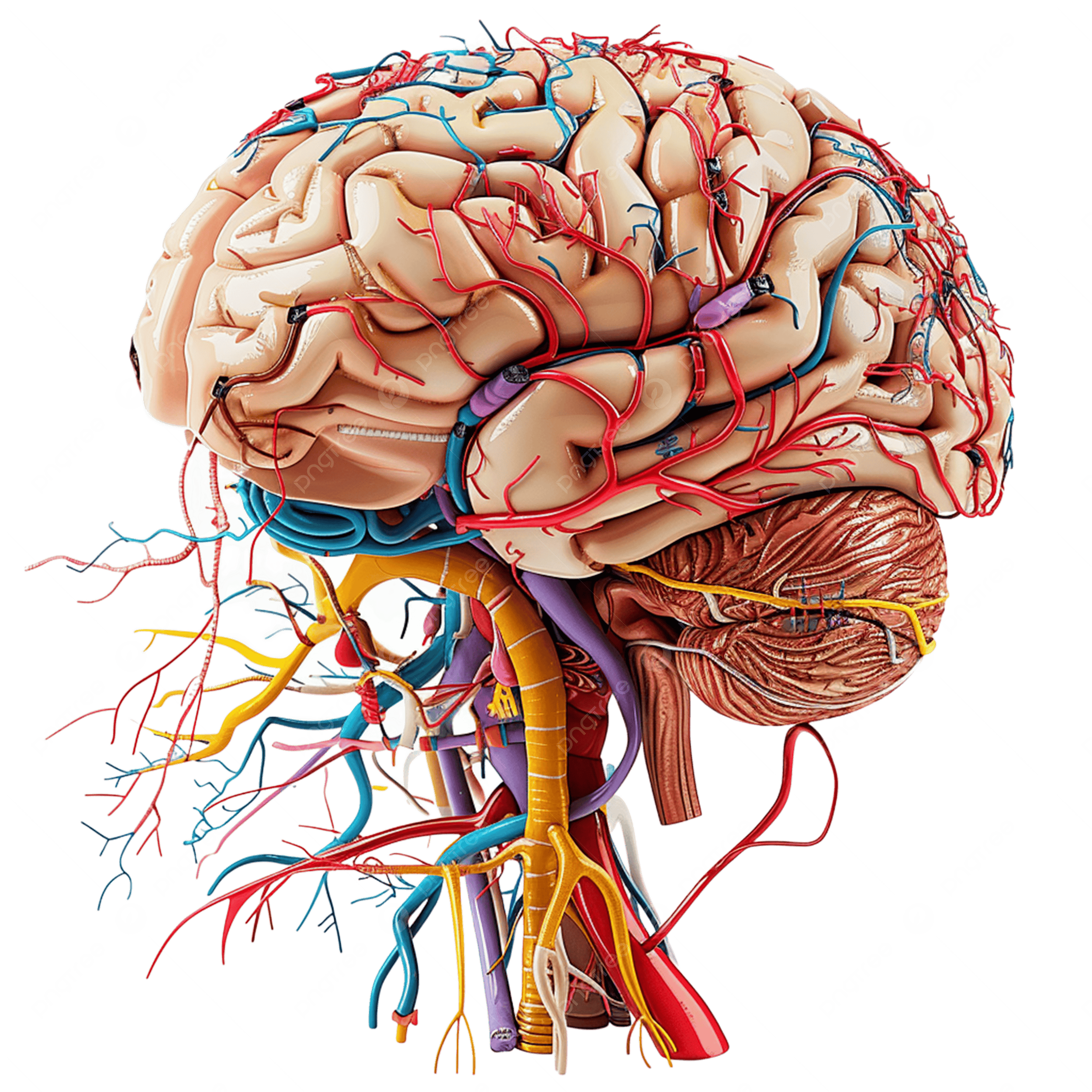 2500x2500 Human Neuroanatomy PNG Transparent Image Free Download