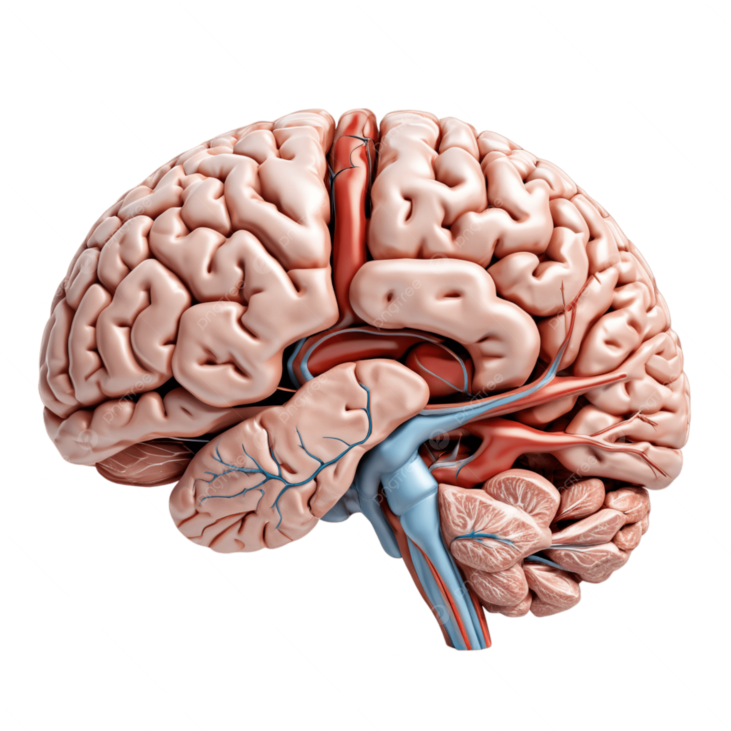 2500x2500 Human Neuroanatomy PNG Transparent Image Free Download