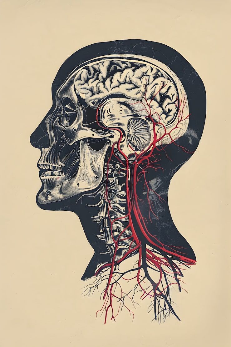 740x1110 Neuroanatomy art Image