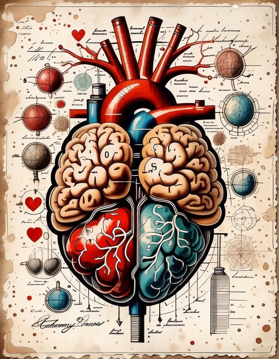 896x1152 Brain Heart Hybrid III Brain And Heart Anatomy In W