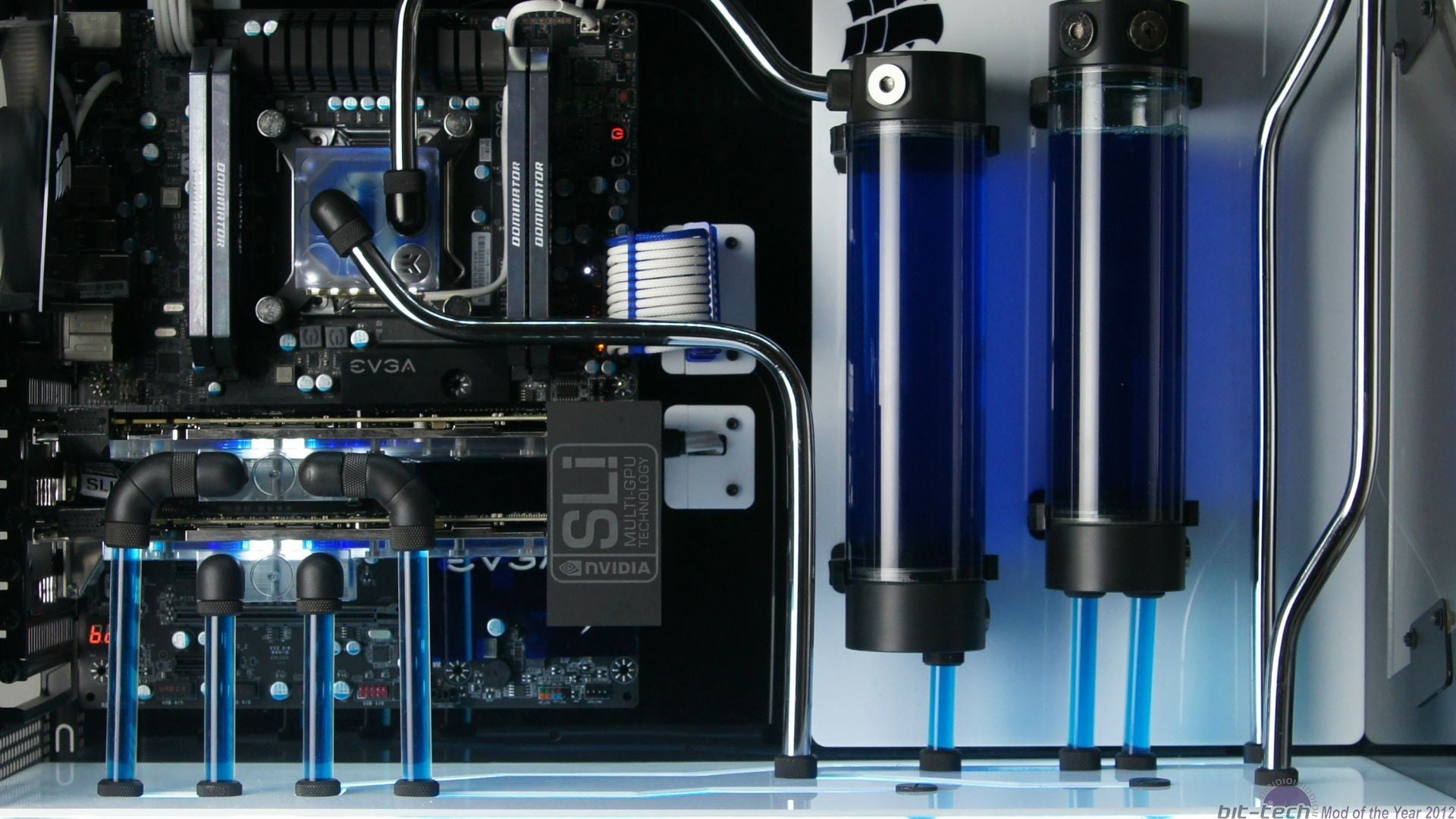1920x1080 Black deep cool motherboard, computer, water cooling HD wallpaper