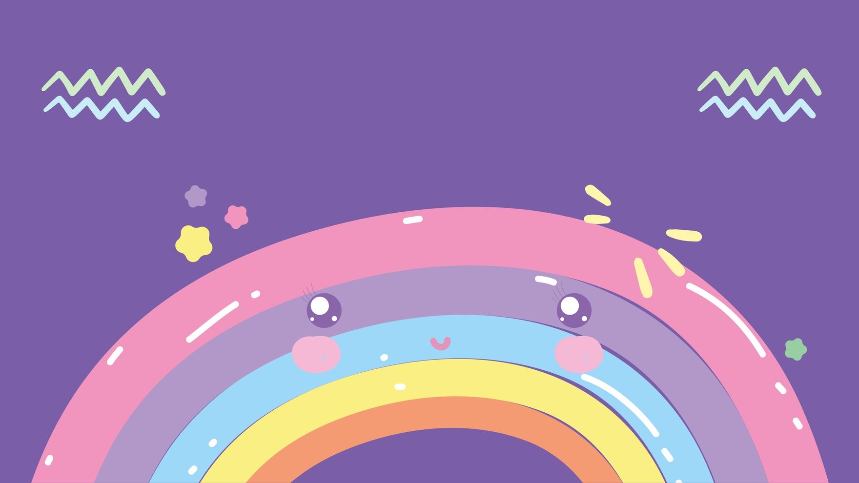 1760x990 Cute Rainbow Background in Illustrator, SVG, JPG, EPS, PNG