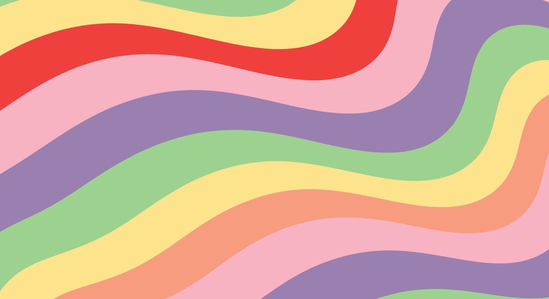 1797x980 Vibrant rainbow waves background for fun designs and cheerful projects with a retro colorful vibe