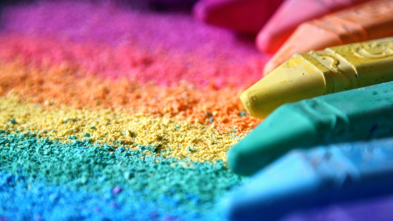 1366x768 Download wallpaper 1366x768 pastel, colorful, rainbow tablet, laptop HD background