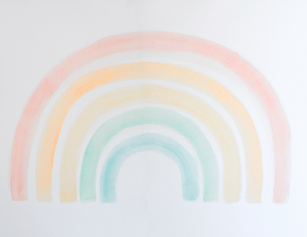 1044x806 Pastel Rainbow Wallpaper, HD Background