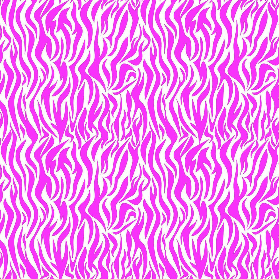 980x980 Zebra seamless pattern magenta. Pink stripes on a white background. Pink texture of striped animal skin and fur. Trendy vector background for fabric design, wrapping paper, textile, wallpaper, print 28580186 Vector Art