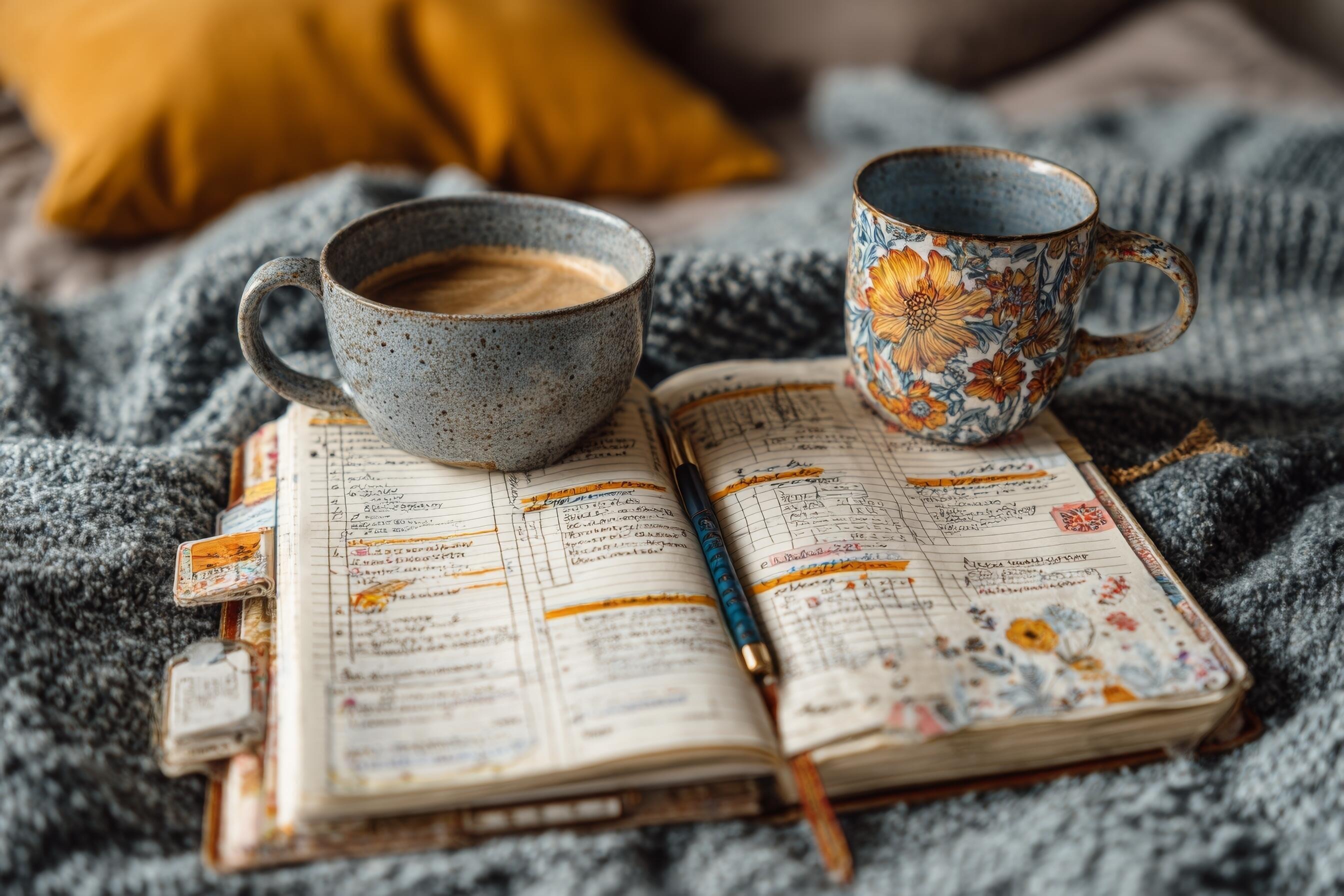 2688x1792 Coffee and bible on bed