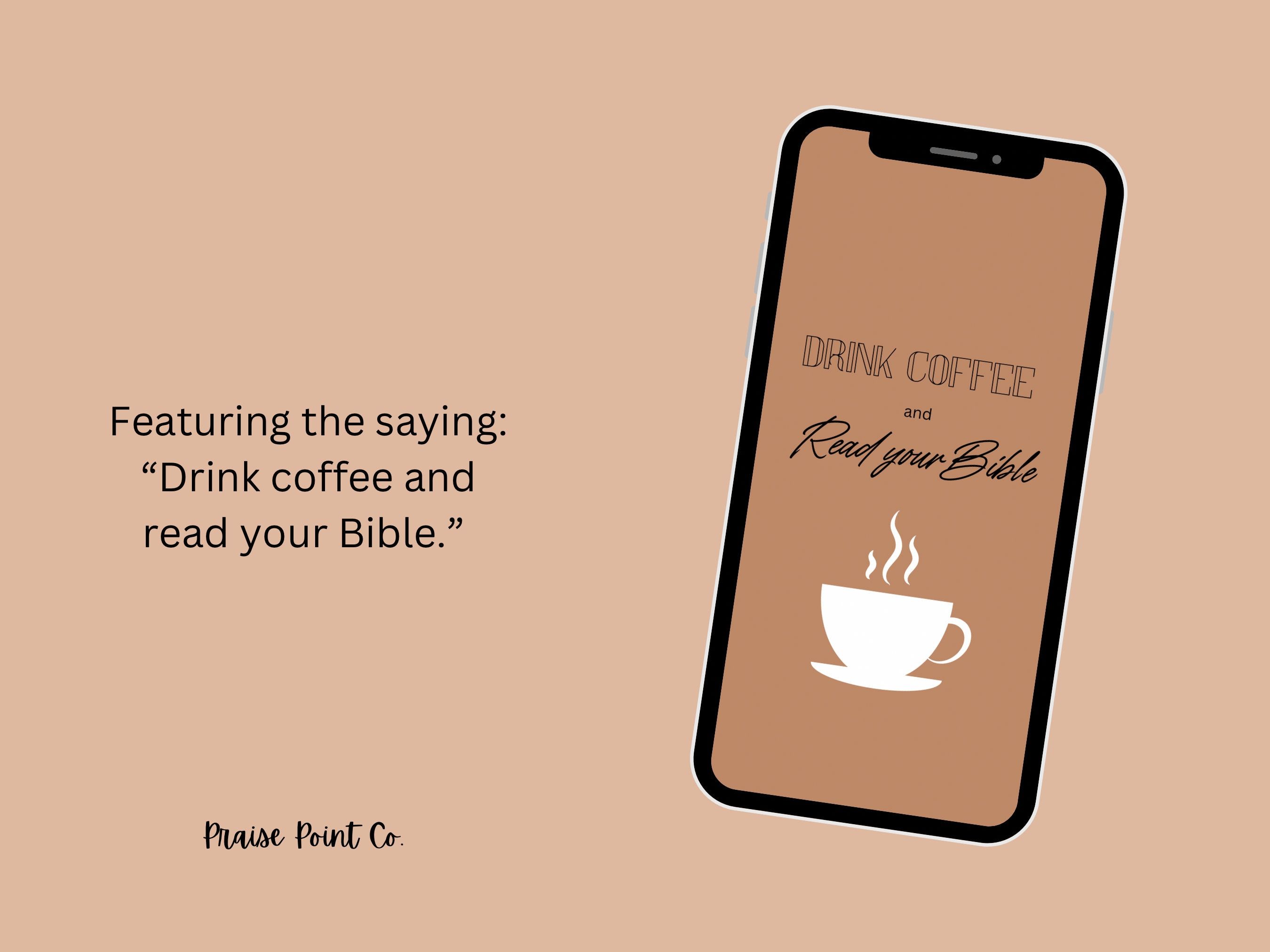 2700x2025 Set of 3 Jesus and Coffee Themed Phone Wallpaper