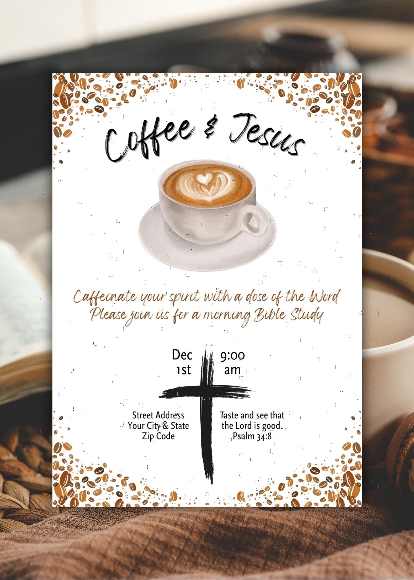 1428x2000 Coffee and Bible Study Invitations
