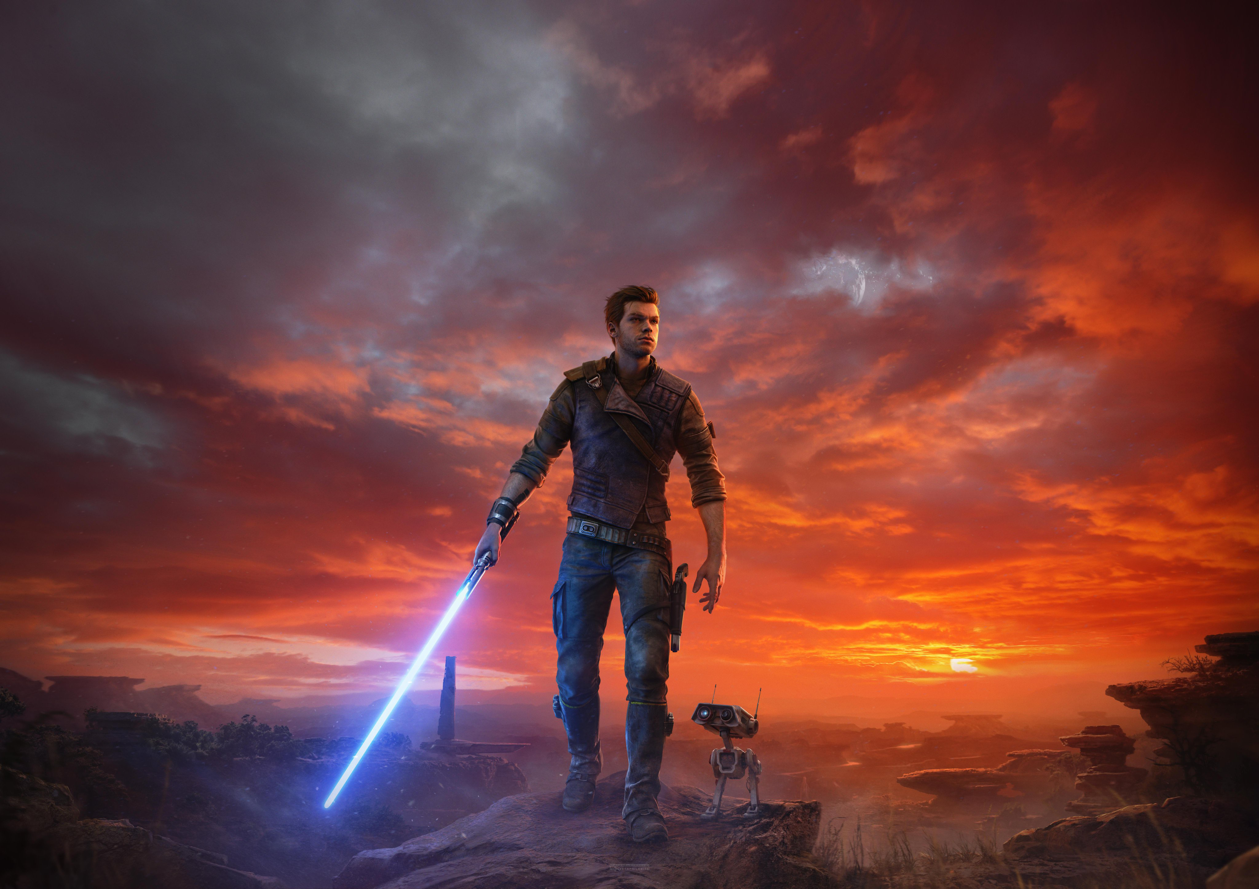 4096x2893 i made desktop & mobile wallpaper versions of the Star Wars Jedi: Survivor poster (download link in the comments, enjoy!)