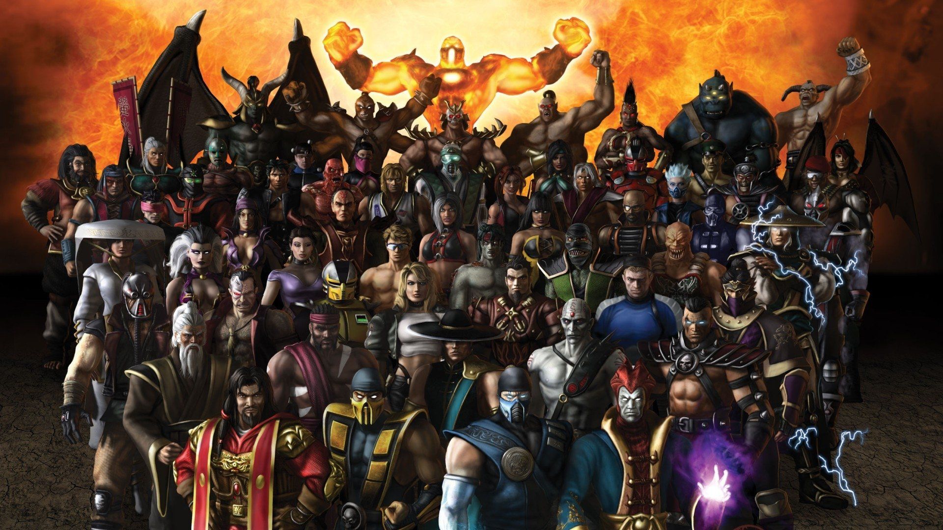 1920x1080 Best Mortal Kombat characters wallpaper ever! Just look at the art and the amazing costumes! I wonder why they put Kai and Reiko in front rows like that, together with protagonists. Did