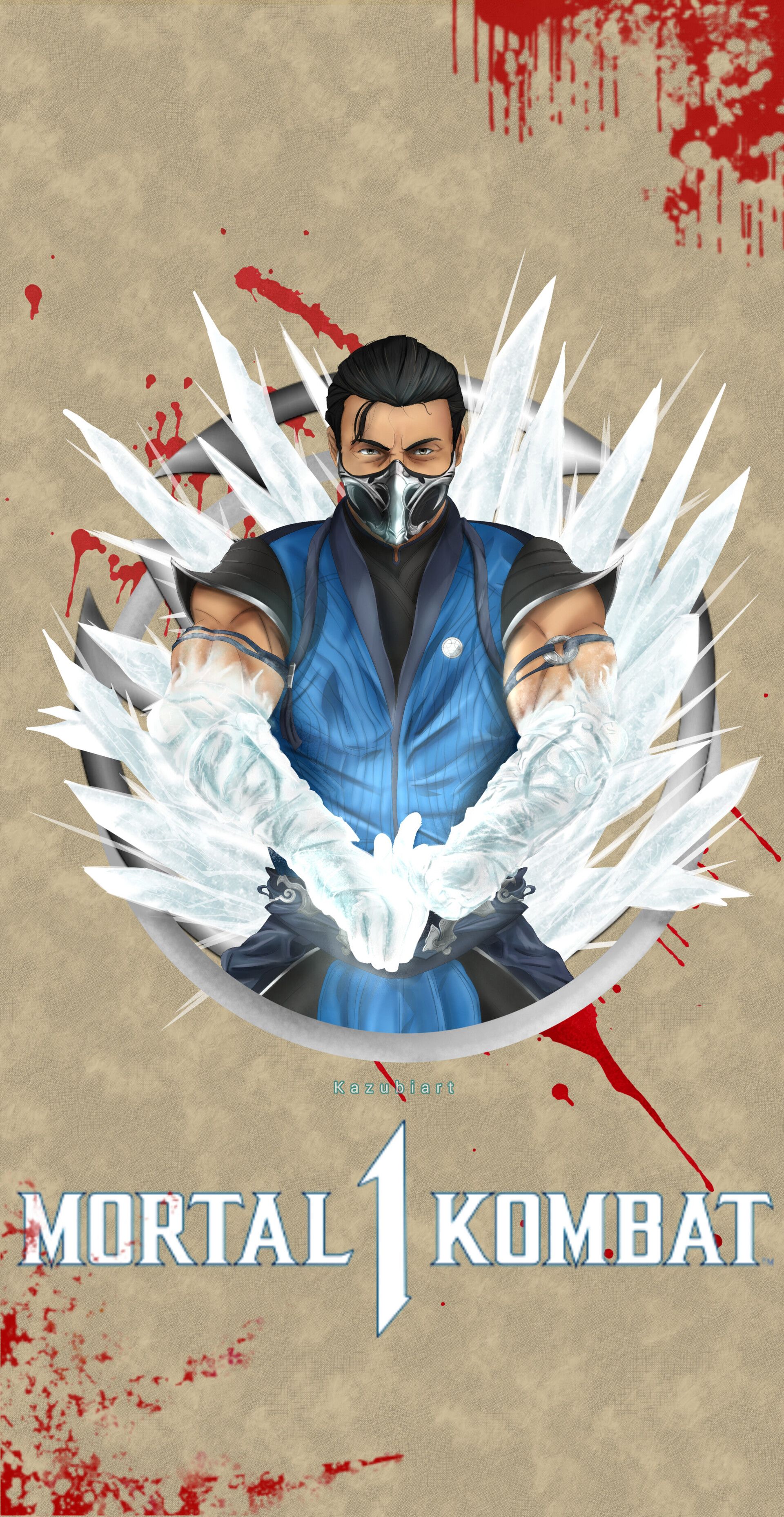 1920x3713 Kazubiart Kombat 1 Sub Zero Fan Art Wallpaper