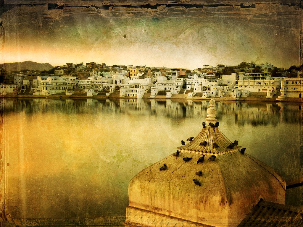 1024x768 India. Rajasthan. the Holy Hindu lake of Pushkar