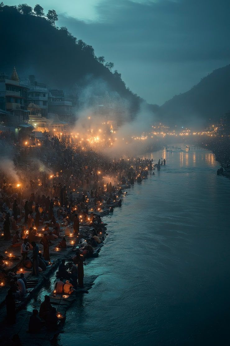 740x1110 Night pushkar Image