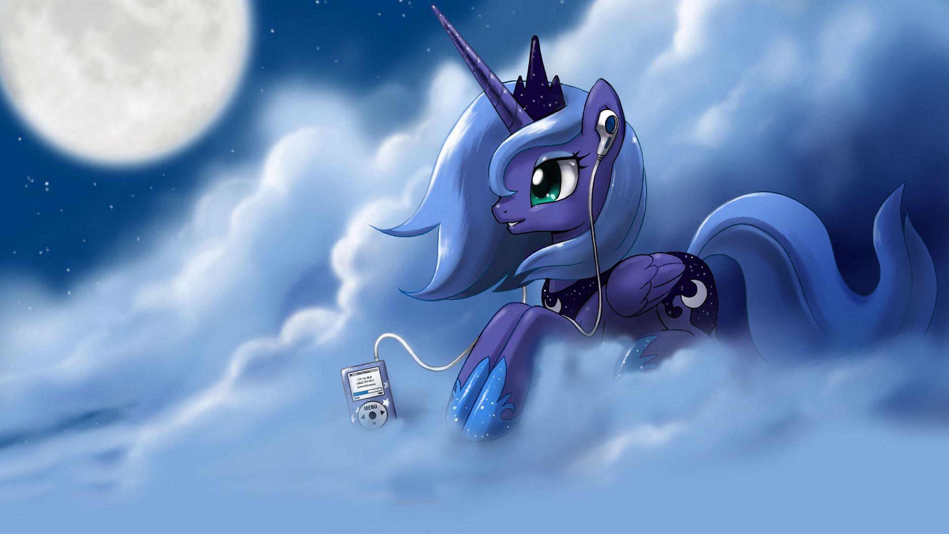 1920x1080 My Little Pony Luna Wallpaper