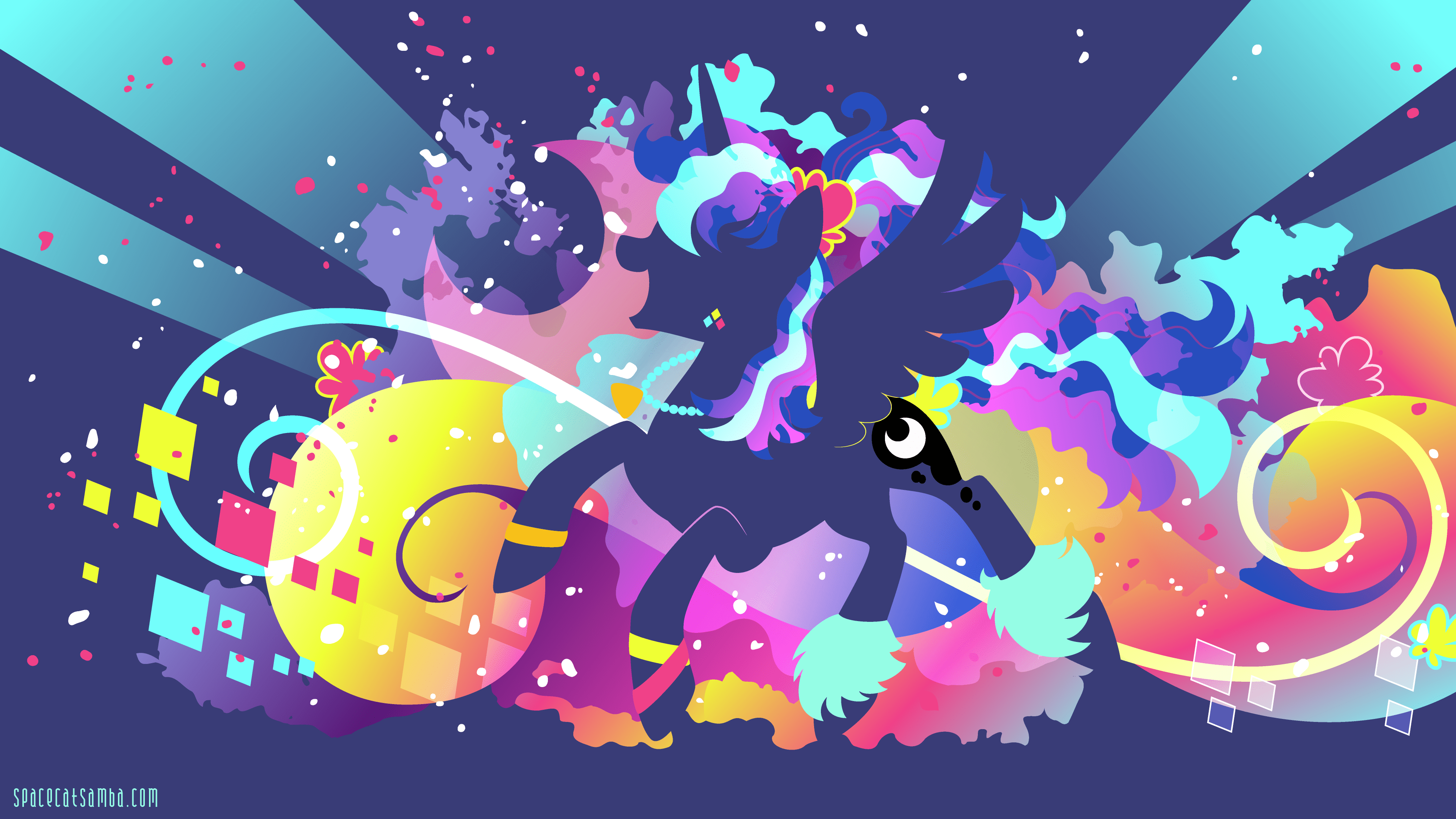 3840x2160 Dark and Dawn Luna Silhouette Wallpaper