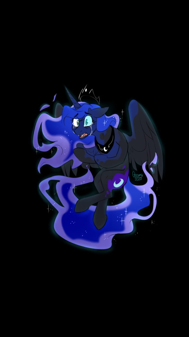800x1422 Nightmare, moon phases, my little pony, princess luna, HD phone wallpaper