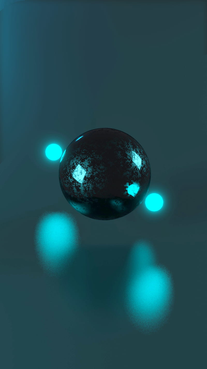 800x1422 Metal Orb, 3D, energy ball, glowing orb, metal ball, metalic, minimal, minimal, HD phone wallpaper