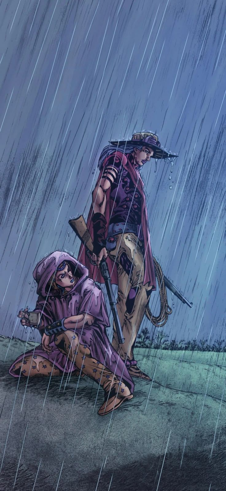 736x1595 Jojo steel ball run WALLPAPER