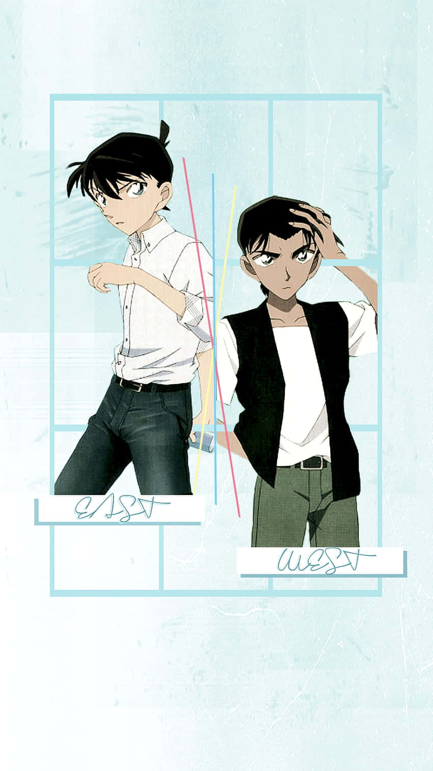 850x1511 Download Heiji Hattori In Deep Thought Wallpaper
