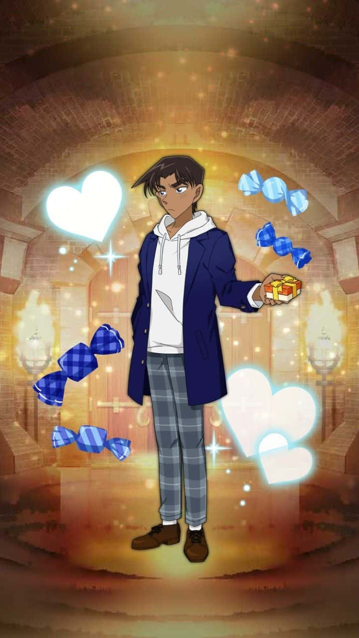 720x1280 Download Caption: Heiji Hattori In Action Wallpaper