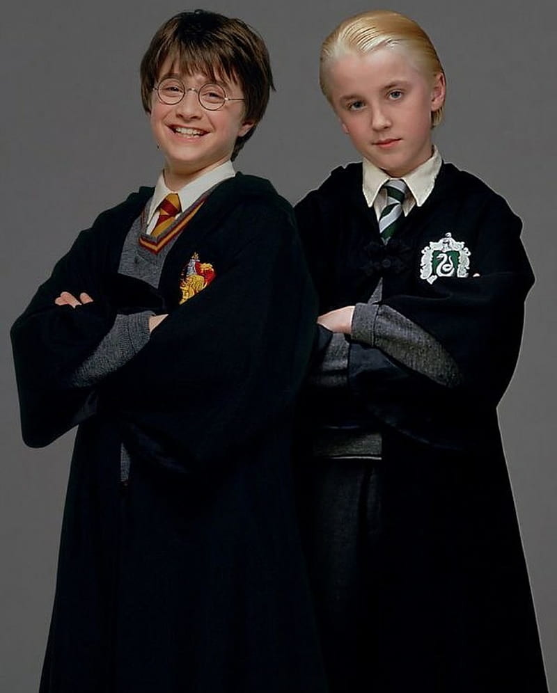 800x996 Harry and Draco, draco malfoy, enemies, harry potter, hogwarts, magic, wizards, HD phone wallpaper