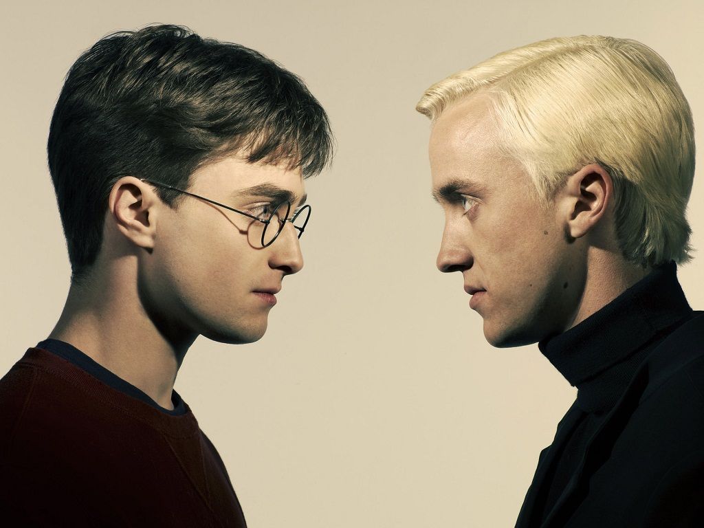 1024x768 Harry Potter And Draco Malfoy Wallpaper