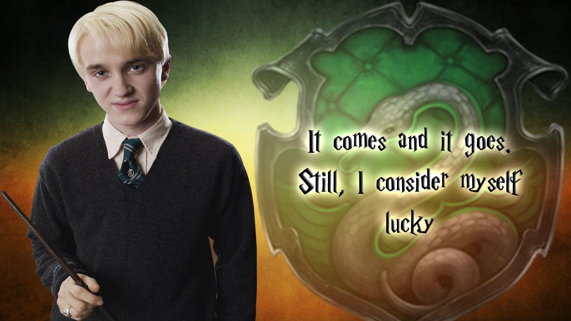 1920x1080 Draco Malfoy With Wand Wearing Black Overcoat HD Draco Malfoy Wallpaper