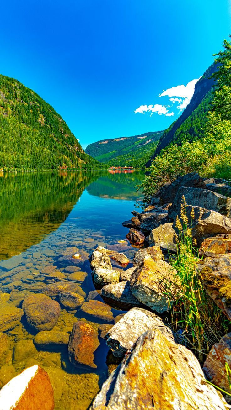 736x1308 Free background desktop, HD wallpaper mountains, hills, river, bottom, stones, nature, background hd