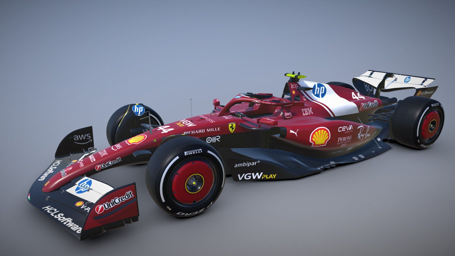 1920x1080 F1 2025 Ferrari SF 25 Model By Excalibur [7929bd7]