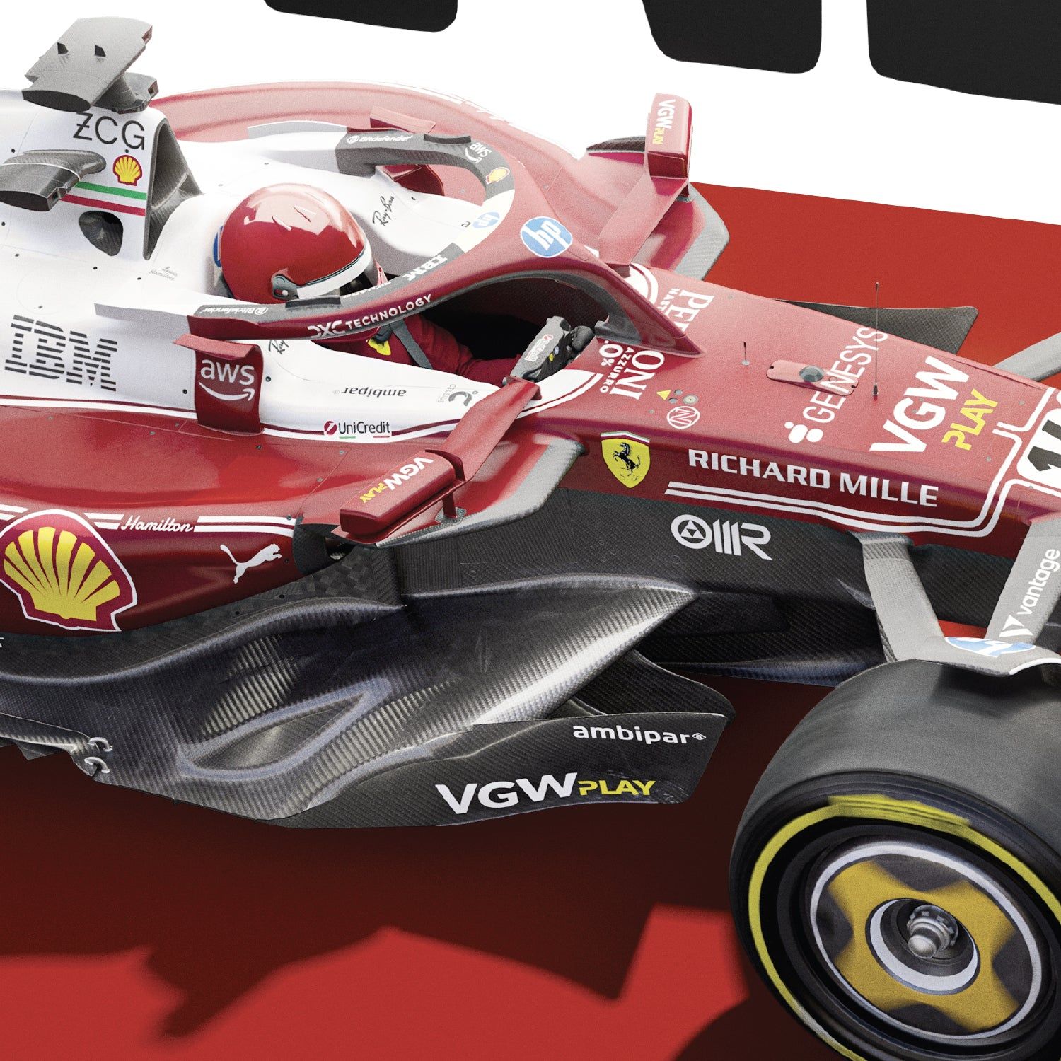 1500x1500 Poster. Scuderia Ferrari HP 25 Monza Special Livery 2025