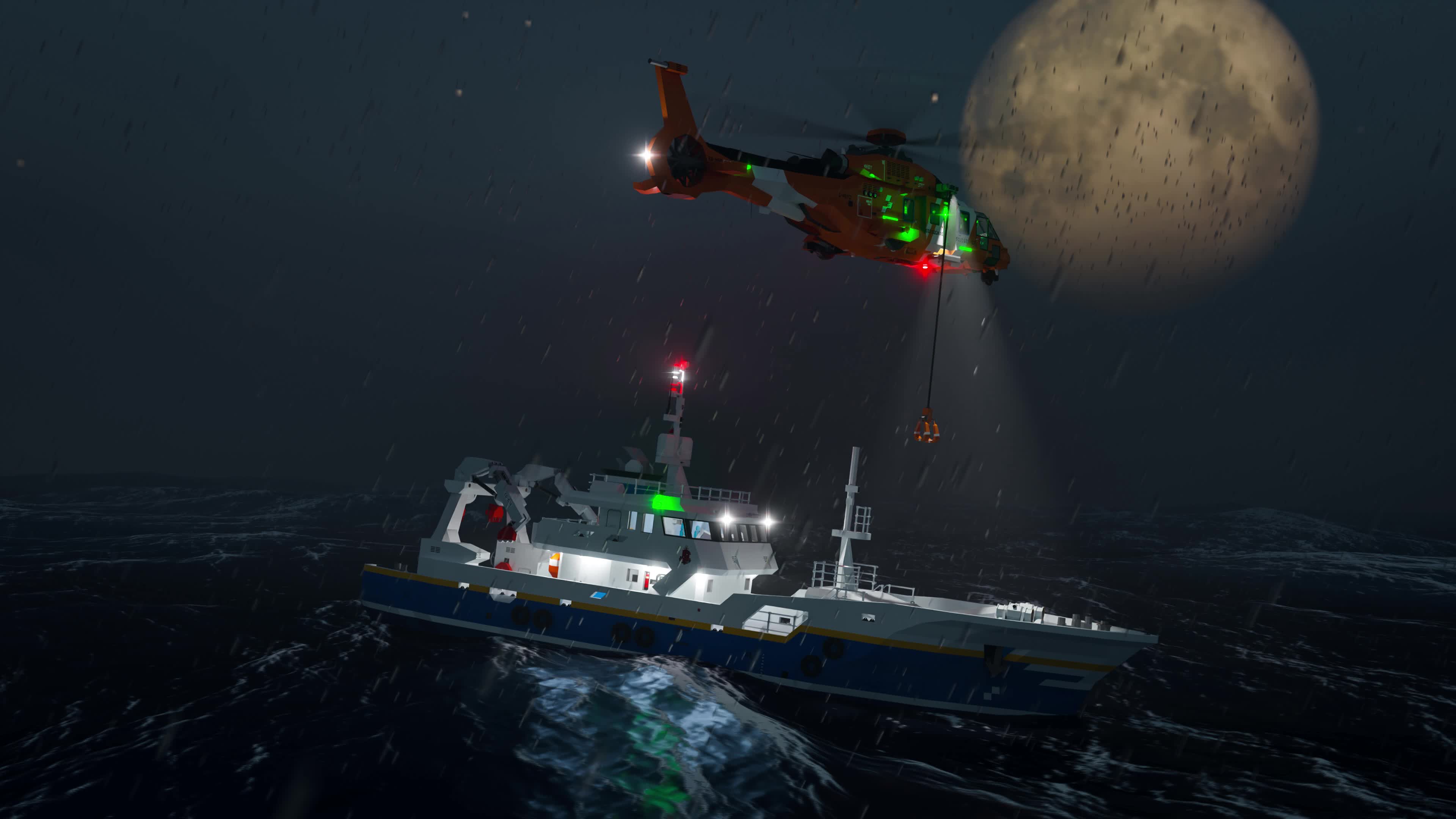 3840x2160 Stormworks Rescue at Sea Live Wallpaperx2160