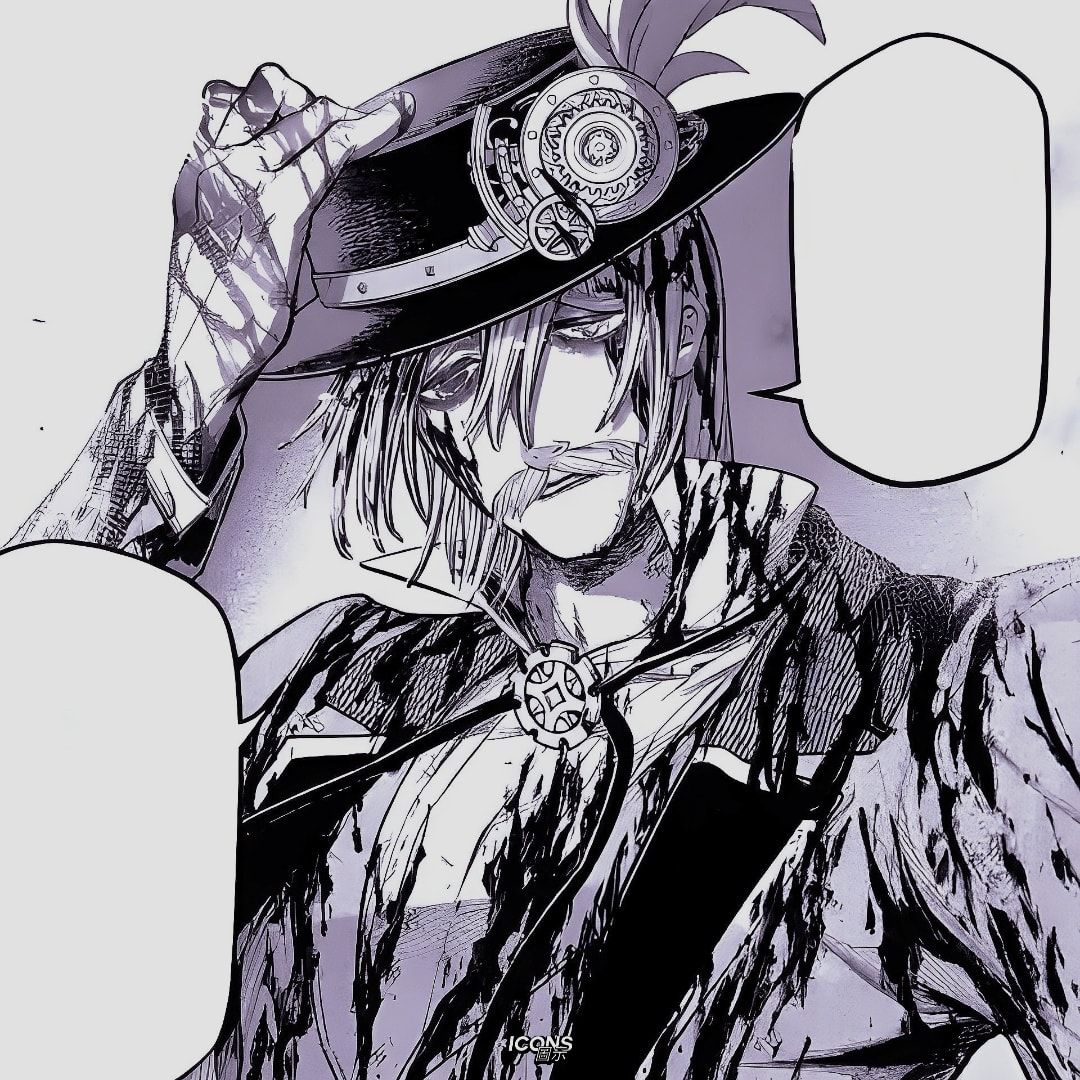 1080x1080 Jack the Ripper profile picture. Record of Ragnarok. Anime Icon. Icon