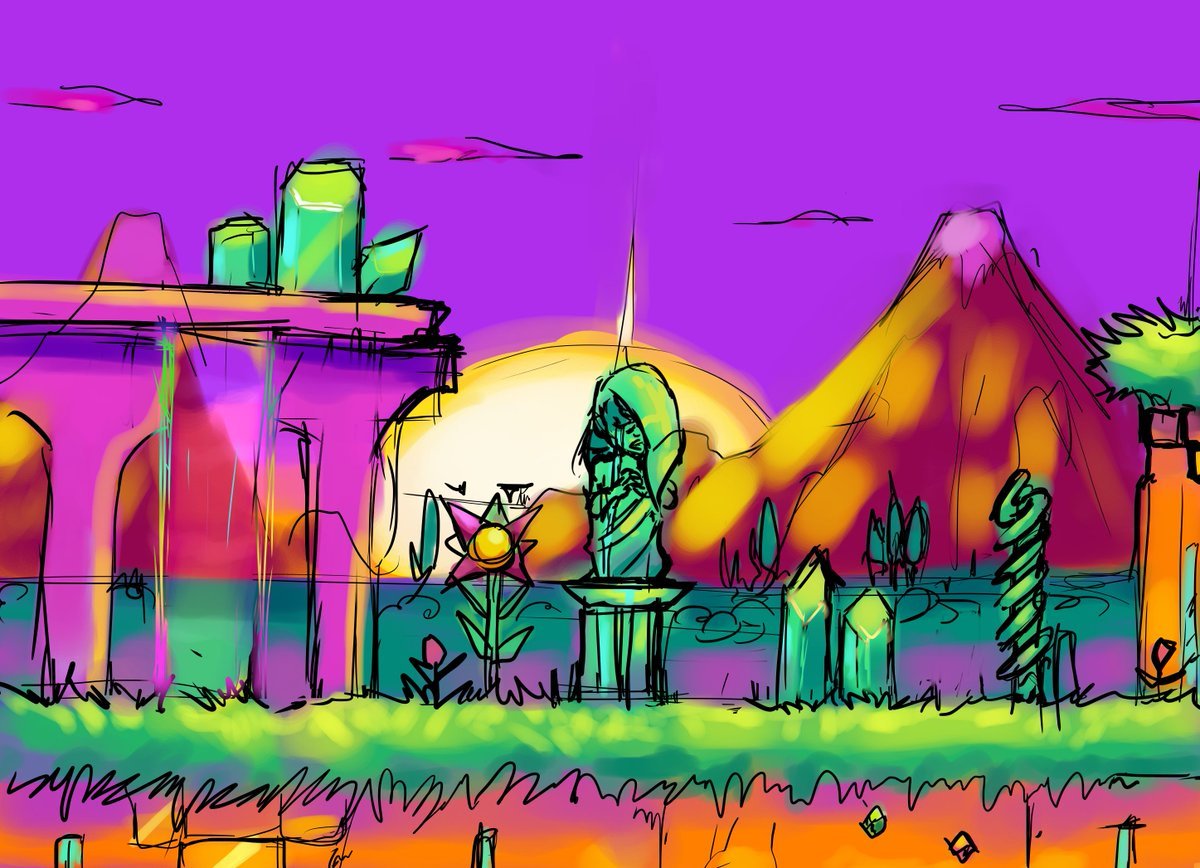 1200x868 My vision of Crystal Lake Zone from sonic.eyx i had for a long awhile but wasn't too sure how to approach. This is merely a concept art, i doubt i'll actually make