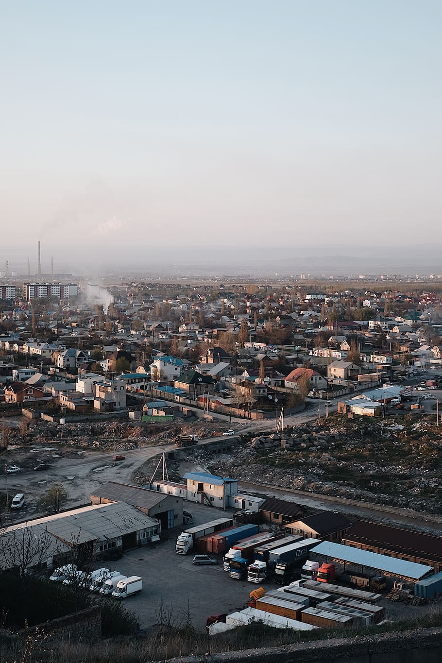 910x1365 2732x2048px. free download. HD wallpaper: kyrgyzstan, bishkek, urban, trees, city, houses, skyline, rural